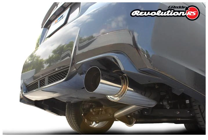 GReddy 11-14 Subaru WRX/STI (Sedan) 76mm Single Side Cat-Back Revolution RS Exhaust - Image 2