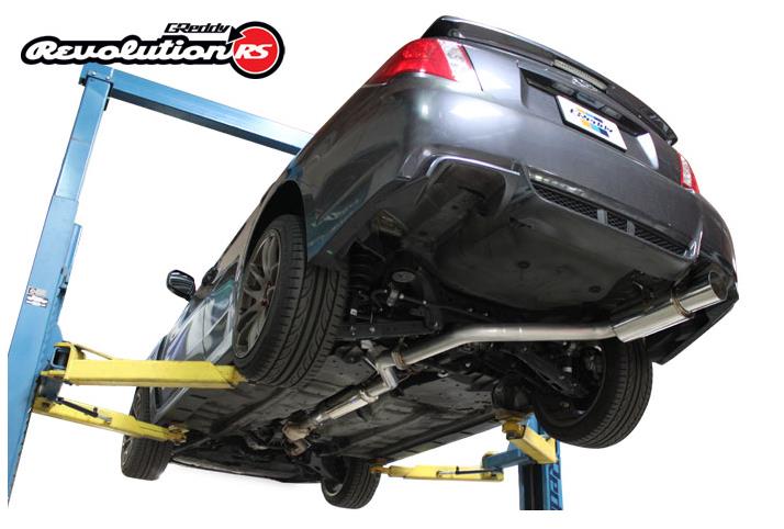 GReddy 11-14 Subaru WRX/STI (Sedan) 76mm Single Side Cat-Back Revolution RS Exhaust - Image 4