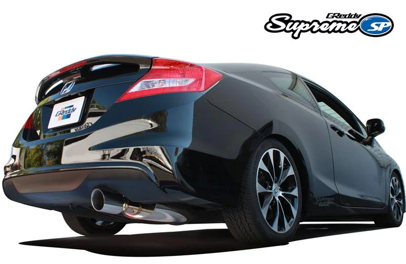 GReddy 12-15 Honda Civic Si Coupe 76mm Supreme SP Cat-Back Exhaust - Image 2