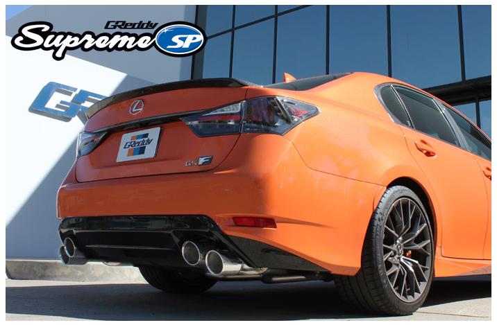 GReddy 2015+ Lexus GS-F Dual 63.5mm Supreme SP Axle-Back Exhaust w/ Quad Offset Tips - Image 4