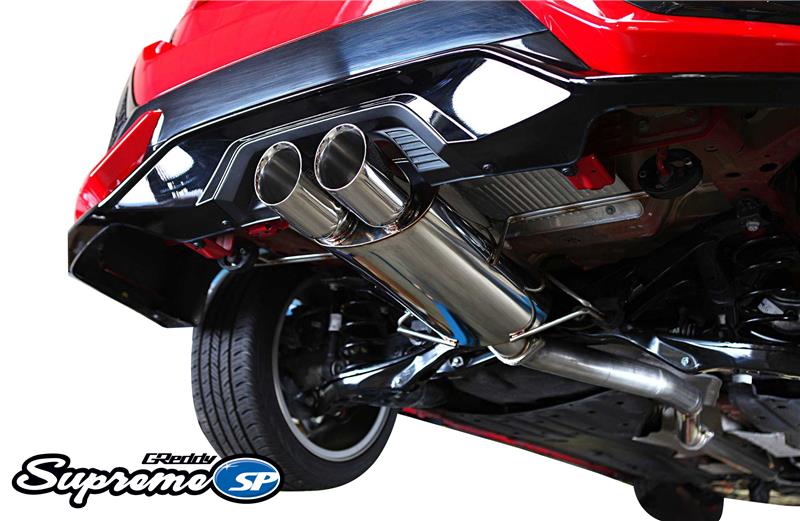 GReddy 2017+ Honda Civic Sport Hatchback 76mm Supreme SP Cat-Back Exhaust - Image 5