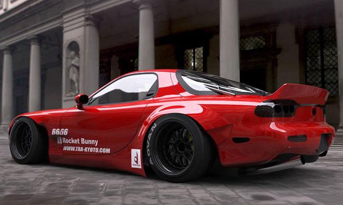 GReddy 92-02 Mazda RX-7 Rocket Bunny FD3S Duck-Tail Wing V2 - Image 3