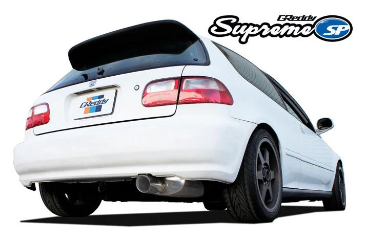 GReddy 92-95 Honda Civic EG Hatchback 76mm Turbo/Swap Supreme SP Cat-Back Exhaust - Image 3