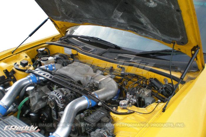 GReddy 93-96 Mazda RX7 FD3S Engine Hood Lifter Kit (Designed for OEM weight hoods) - Image 3
