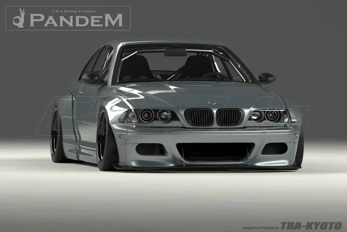 GReddy 99-06 BMW E46 Coupe Pandem Wide Body Rear Fenders (SPECIAL ORDER) - Image 3