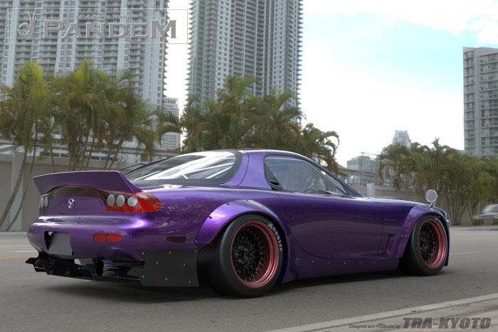 GReddy Mazda RX-7 Pandem Wide Body Boss Rear Diffuser - Image 5
