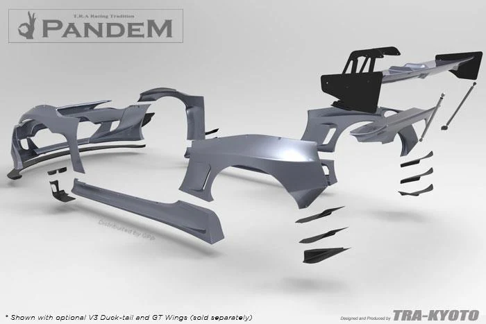 GReddy Scion FR-S Pandem Wide Body V3 Side Canards - Image 7