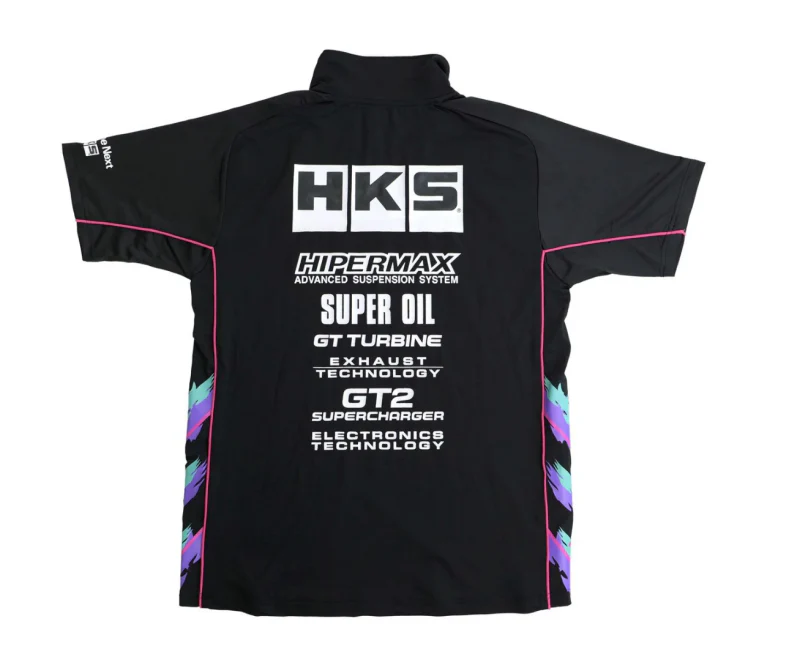 HKS TEAM HALF ZIP POLO SHIRT 2025 L - Image 2