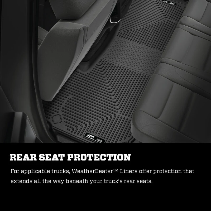 Husky Liners 10 Dodge Ram 2500/3500 Ext Cab WeatherBeater Black 2nd Seat Floor Liners - Image 12