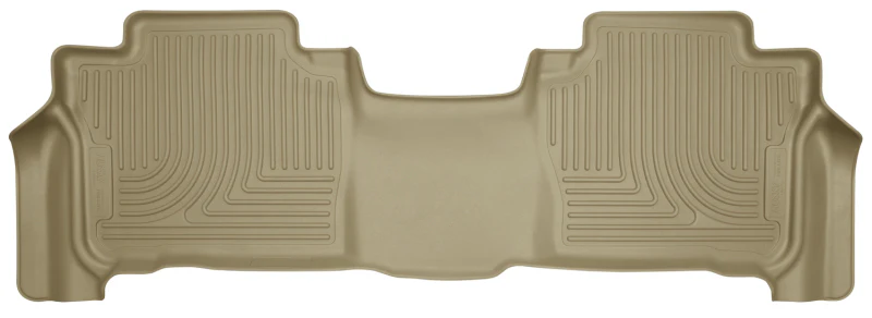 Husky Liners 13-16 Lexus LX570 / 13-16 Toyota Land Cruiser WeatherBeater 2nd Row Tan Floor Liners - Image 3