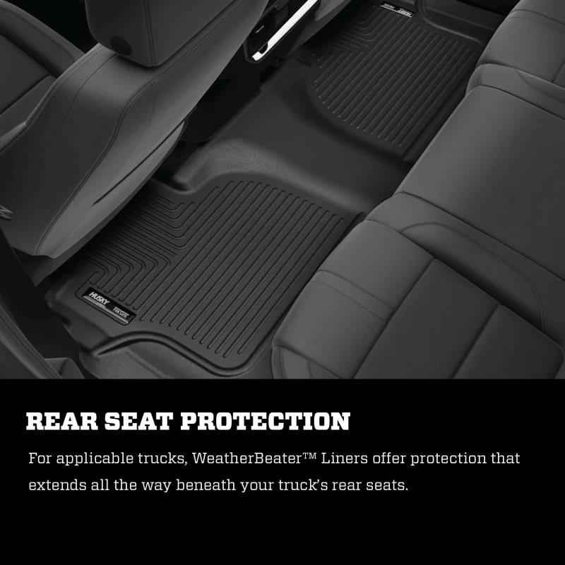 Husky Liners 19-23 Cadillac XT4 Weatherbeater Black Front & 2nd Seat Floor Liners - Image 4