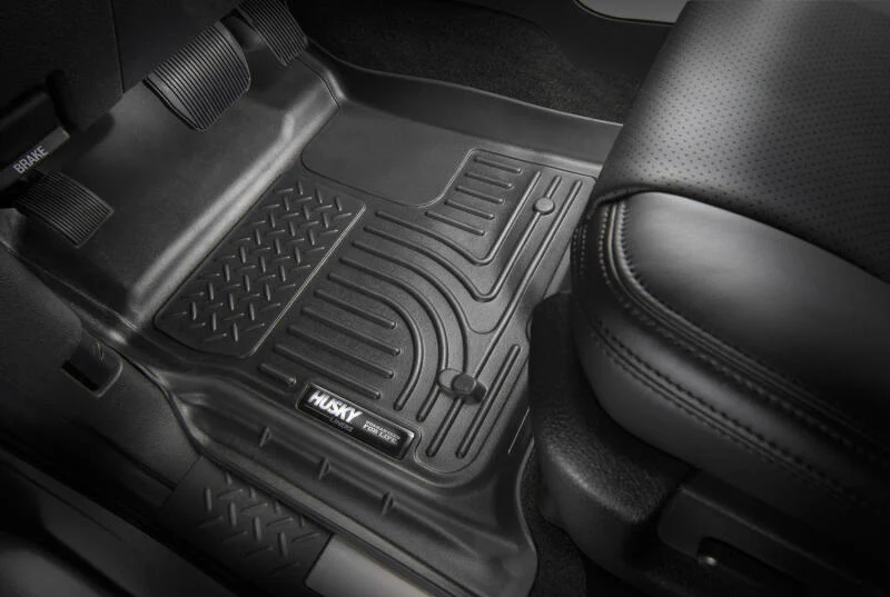 Husky Liners 2022 Rivian R1T WeatherBeater Front & 2nd Seat Floor Liner - Blk - Image 7