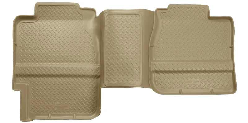 Husky Liners 88-00 GM Full Size Truck 3DR/Ext. Cab Classic Style 2nd Row Tan Floor Liners - Image 4