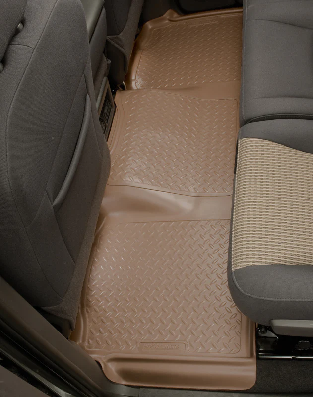 Husky Liners 88-00 GM Full Size Truck 3DR/Ext. Cab Classic Style 2nd Row Tan Floor Liners - Image 6