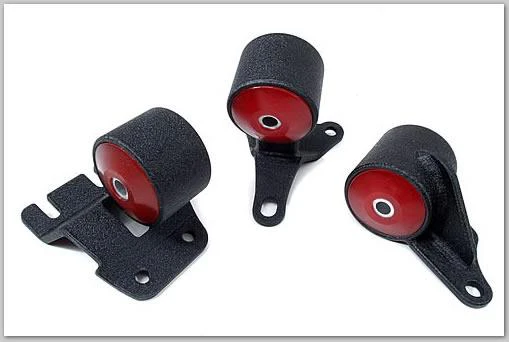 Innovative 90-93 Integra B-Series Black Steel Mounts 85A Bushings - Image 2