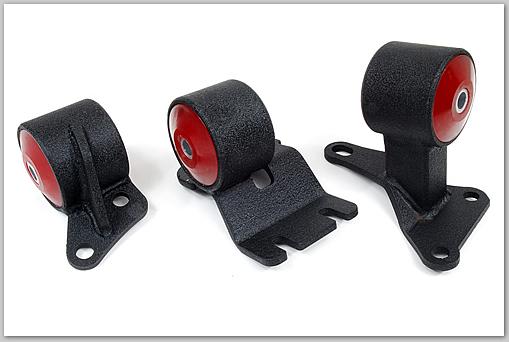 Innovative 90-93 Integra B-Series Black Steel Mounts 85A Bushings - Image 2