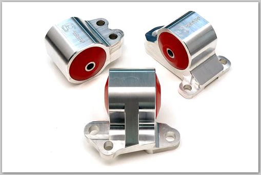 Innovative 92-95 Civic B/D Series Black Aluminum Mounts 85A Bushings (3 Bolt) - Image 2