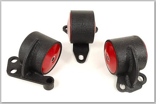 Innovative 92-95 Civic B/D Series Black Steel Mounts 85A Bushings (2 Bolt) - Image 2