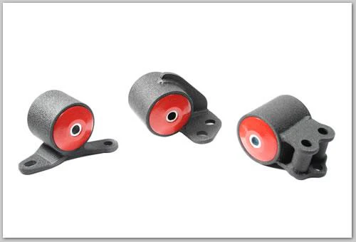 Innovative 92-95 Civic B/D Series Black Steel Mounts 85A Bushings (3 Bolt) - Image 2