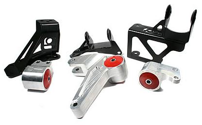 Innovative 92-95 Civic K-Series Silver Aluminum Mounts 85A Bushings (Not K24 Trans) - Image 2