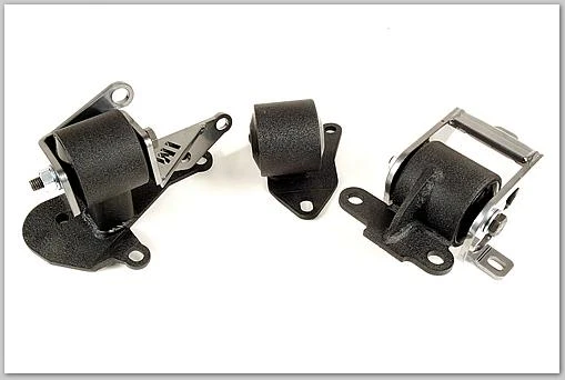 Innovative 96-00 Civic H-Series Black Steel Mounts 85A Bushings - Image 2