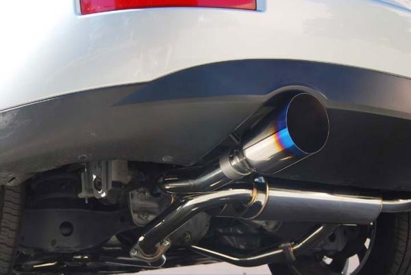 Invidia 03-08 Infiniti FX35/45 Gemini Single Layer Titanium Tip Cat-back Exhaust - Image 2