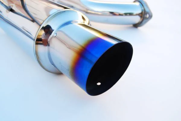Invidia 08-09 WRX Sedan 76mm (101mm tip) REGULAR Titanium Tip Cat-back Exhaust - Image 3