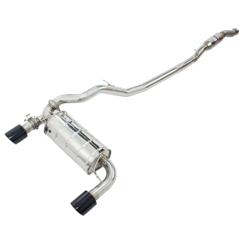 Invidia 15-18 Ford Focus RS Q300 w/Valve Rolled Black Tip Cat-Back Exhaust - Image 2