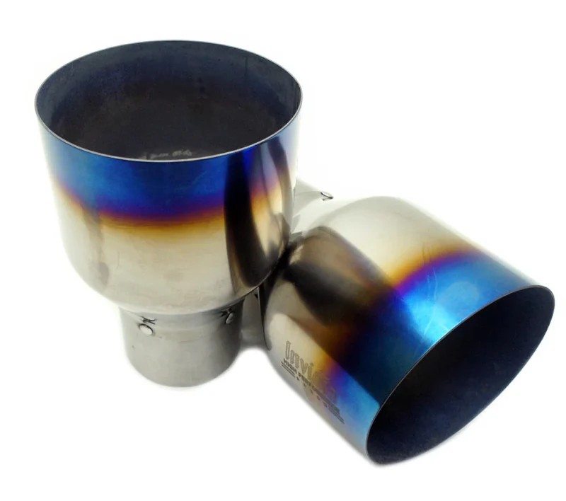 Invidia 15+ Subaru STI 4Dr Q300 Single Layer Titanium Burnt Quad Tip Cat-Back Exhaust - Image 2