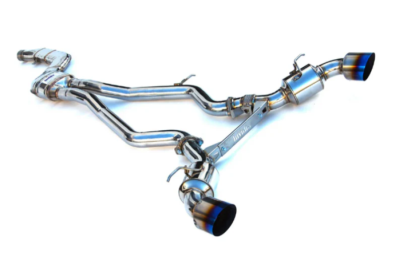 Invidia 2019+ Toyota Supra Dual N1 w/ Valve Single Layer Titanium Tip Cat-back Exhaust - Image 2