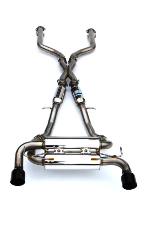 Invidia 2022+ Nissan Z 70mm Gemini Cat Back Exhaust - Single Layer Black Tip - Image 2
