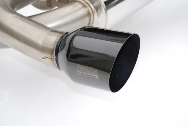 Invidia 2022+ Nissan Z 70mm Gemini Cat Back Exhaust - Single Layer Black Tip - Image 3