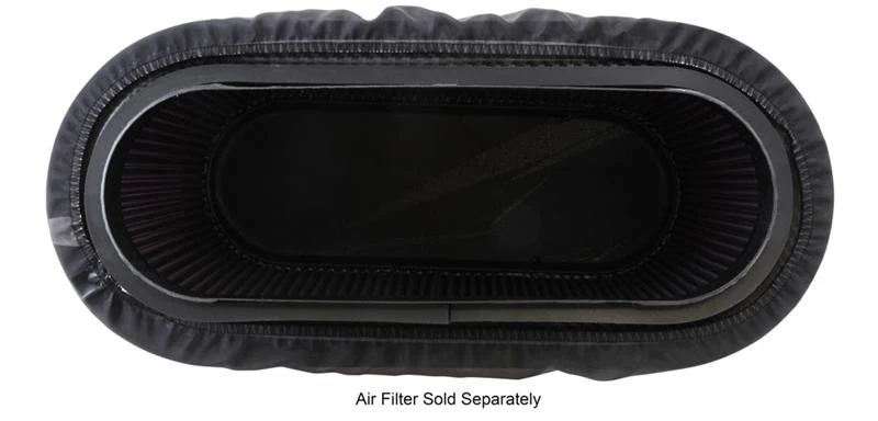 K&N Air Filter Wrap - Black - 4.313in Base ID x 4.75in Top ID x 6.75in H - Image 2