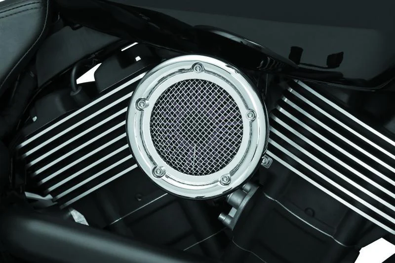 Kuryakyn Velociraptor Street Air Cleaner Chrome - Image 2