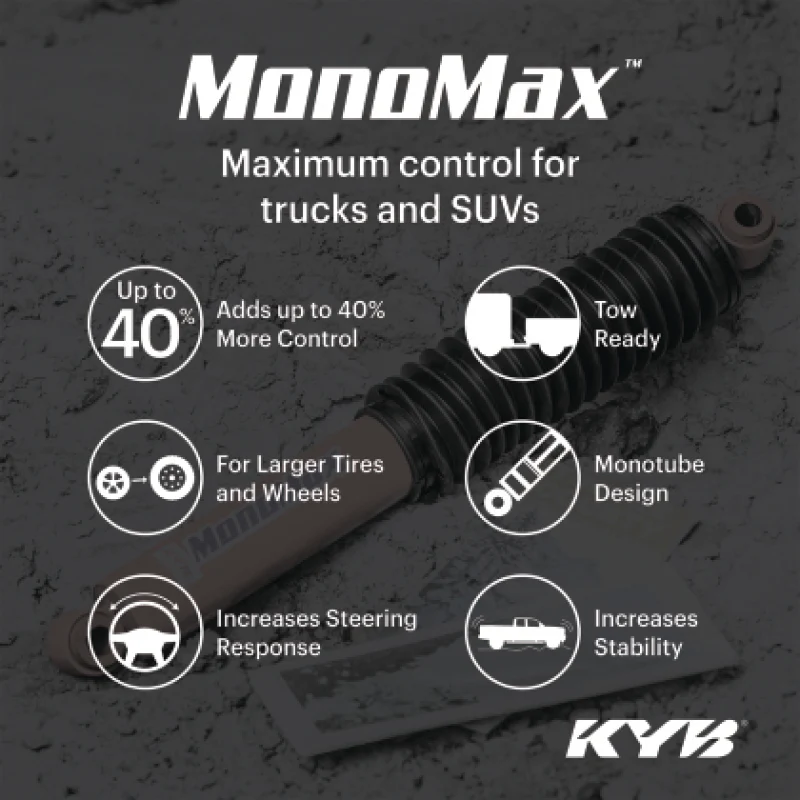 KYB 19-25 RAM 1500 New Body Style (DT) (w/o Air Susp.) (Exc. Rebel & TRX) MonoMax Gas Shock - Rear - Image 2