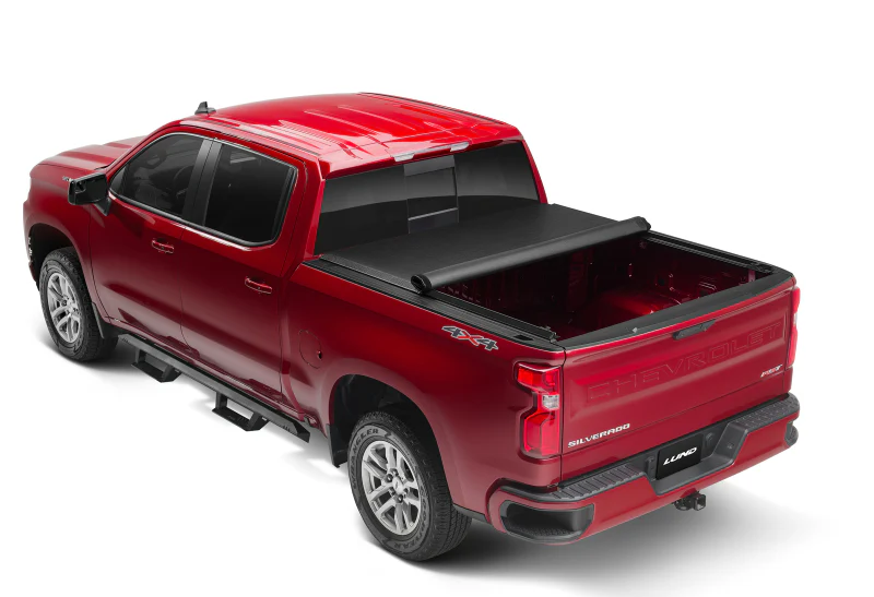 Lund 07-17 Chevy Silverado 1500 (5.5ft. Bed) Genesis Roll Up Tonneau Cover - Black - Image 3