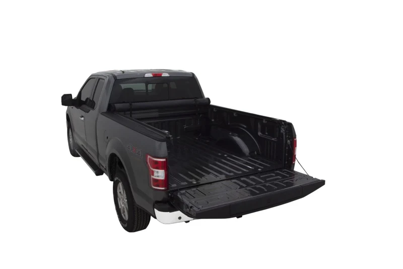 Lund 09-14 Ford F-150 (5.5ft. Bed) Genesis Elite Roll Up Tonneau Cover - Black - Image 4