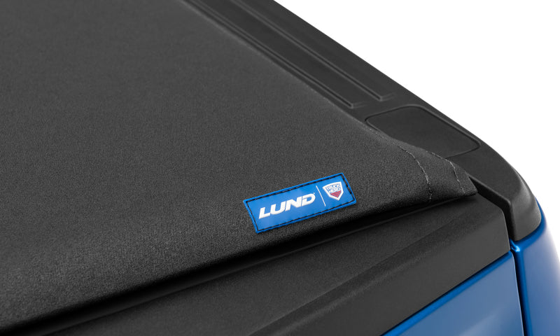 Lund 09-14 Ford F-150 (5.5ft. Bed) Genesis Elite Roll Up Tonneau Cover - Black - Image 9