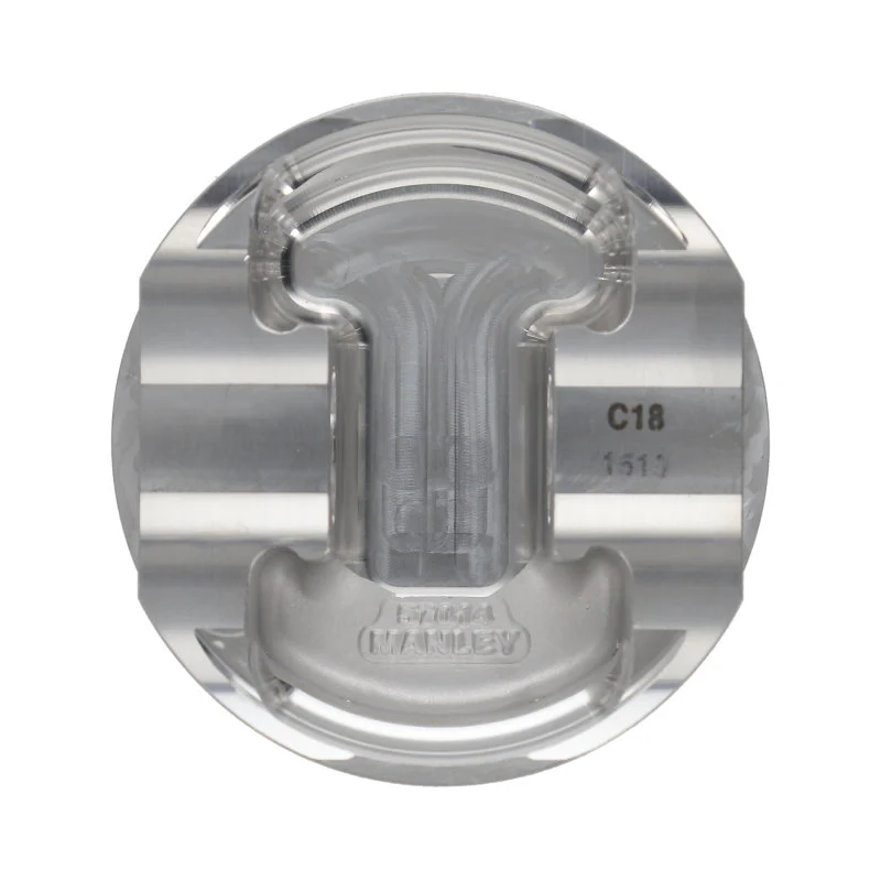 Manley Nissan GT-R 3.8L VR38DETT 99mm Bore 9.8:1 CR -2cc Dish Piston Set w/ Rings - Image 4
