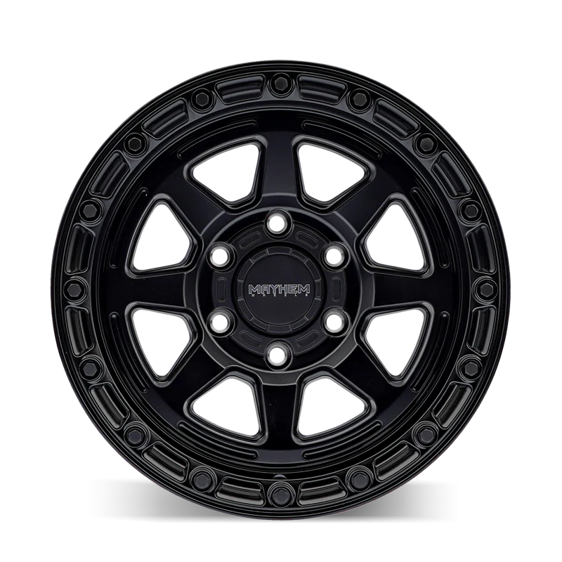 Mayhem 8306 Ridgeline 17x8.5 / 6x139.7 BP / -6mm Offset / 106.1mm Hub Satin Black Wheel - Image 2
