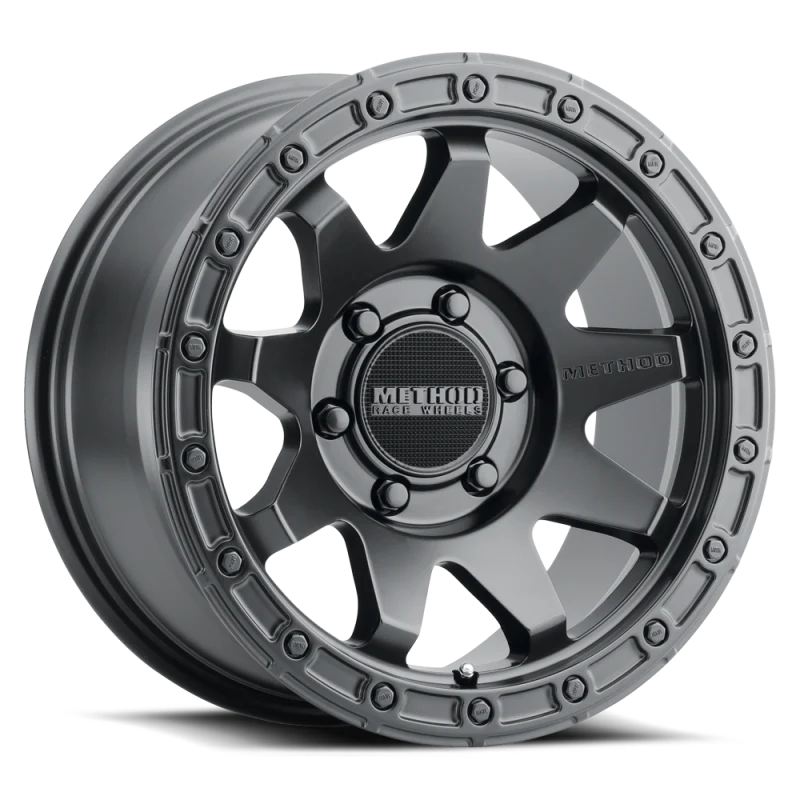Method MR317 17x9 -12mm Offset 6x5.5 106.25mm CB Matte Black Wheel - Image 2