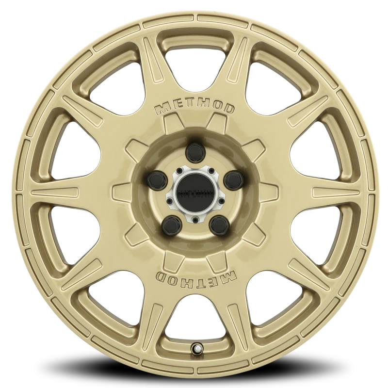 Method MR502 RALLY 17x8 +38mm Offset 5x4.5 67.1mm CB Gold Wheel - Image 2