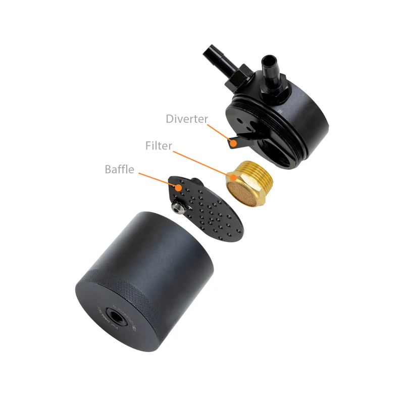 Mishimoto 11-14 Ford F-150 V8 Baffled Oil Catch Can - Black - Image 4