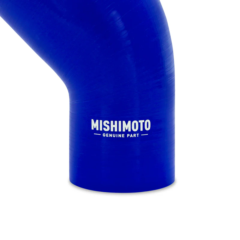 Mishimoto Silicone Reducer Coupler 45 Degree 2.25in to 2.5in - Blue - Image 3