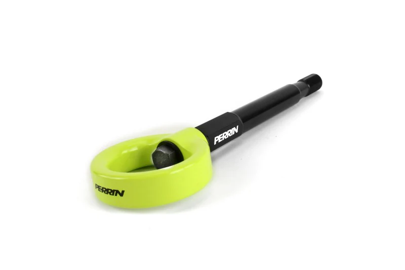 PERRIN 13-25 Subaru BRZ / 13-20 Scion FRS & Toyota 86 / 22-25 GR86 Tow Hook Kit (Rear) - Neon Yellow