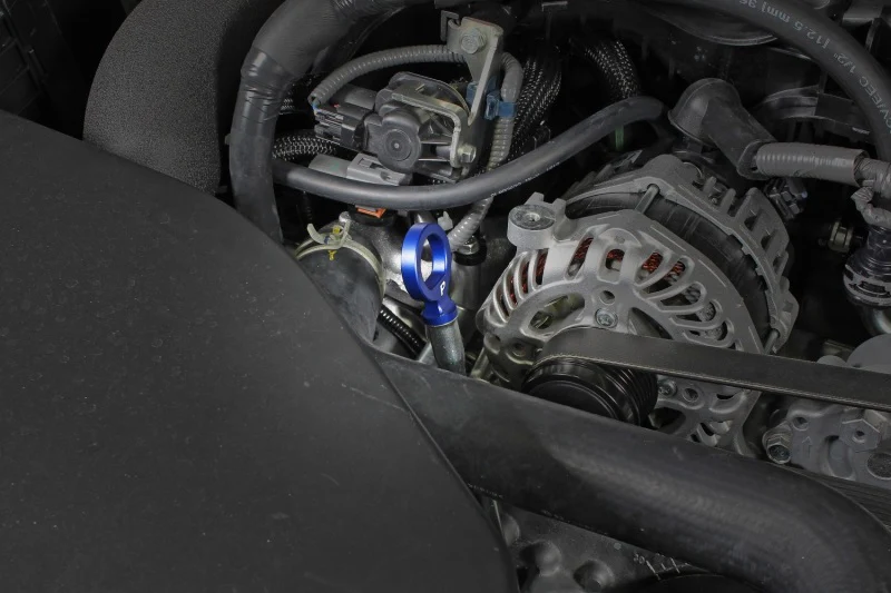 PERRIN 15-25 Subaru WRX & 13-26 BRZ/FR-S/86/GR86 Dipstick Handle Loop Style - Blue - Image 2