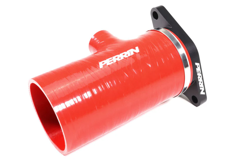 Perrin 22-25 Subaru WRX Short Type Turbo Inlet Hose - Red - Image 6
