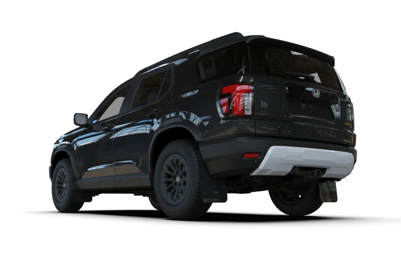 Rally Armor 2026 Honda Passport Black UR Mudflap - Metallic Black Logo - Image 7