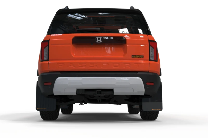 Rally Armor 2026 Honda Passport Black UR Mudflap - Orange Logo - Image 4
