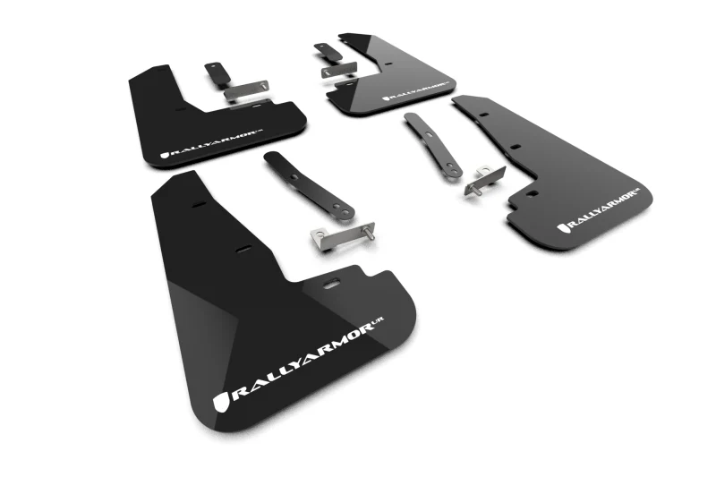Rally Armor 25-26 Kia EV6 Base Light/GT/GT-Line Black Mud Flap - White Logo - Image 5